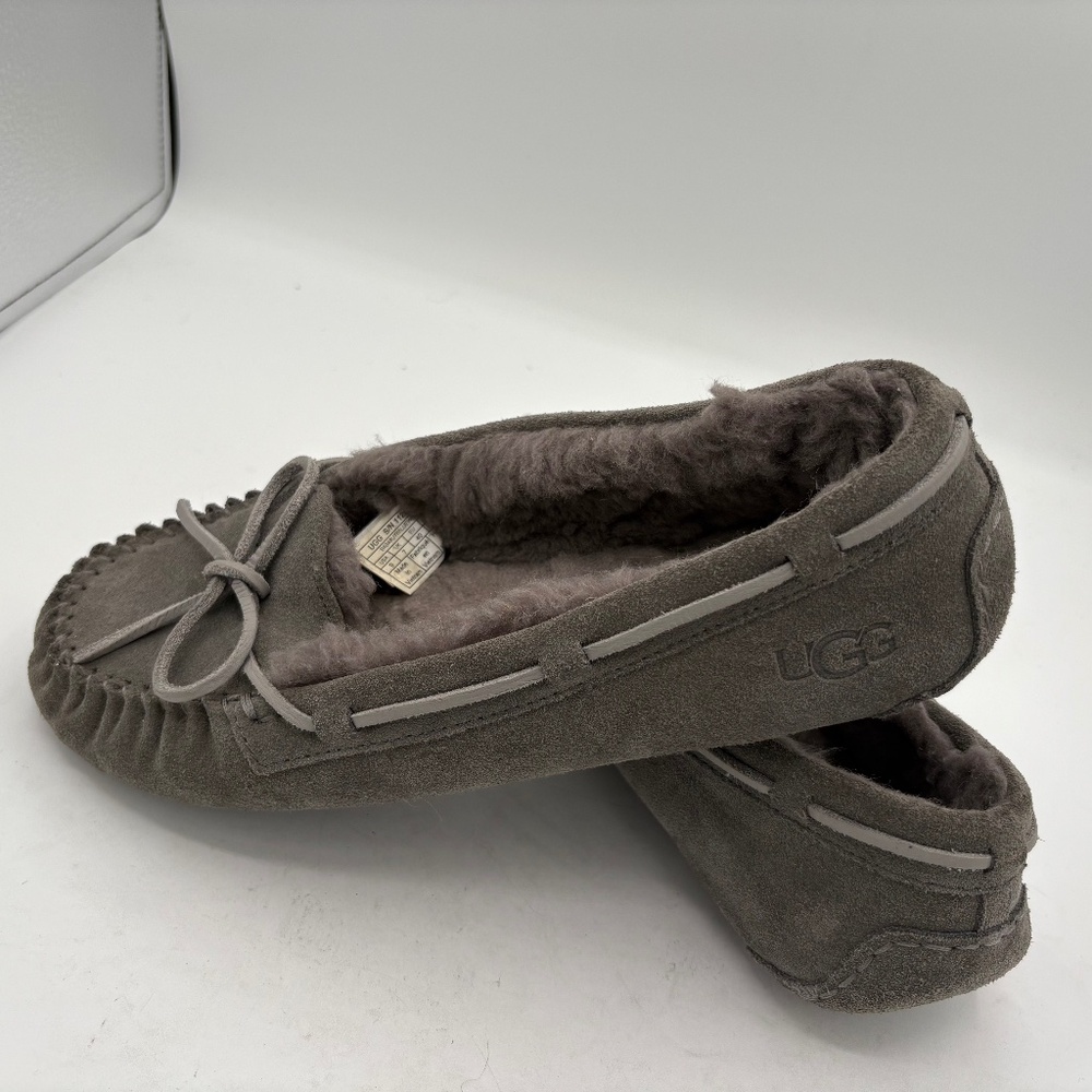 UGG Women's Bella II UGG Size 9 Slipper Moccasin Charcoal Grey Fur S/N 1125912 - Picture 2 of 12